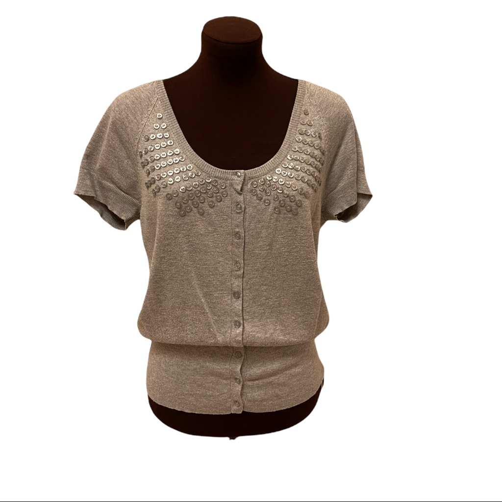 The Limited Button Front Design Sweater Top
